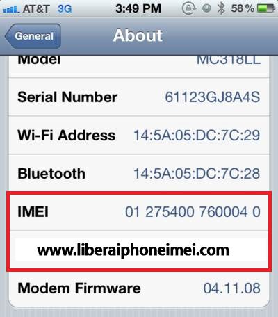 Encontrar imei iPhone