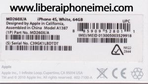 imei caja iphone