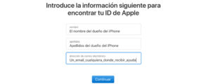 cambiar email icloud si no lo recuerdas