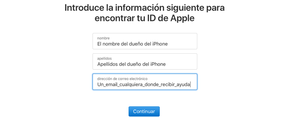 cambiar email icloud si no lo recuerdas