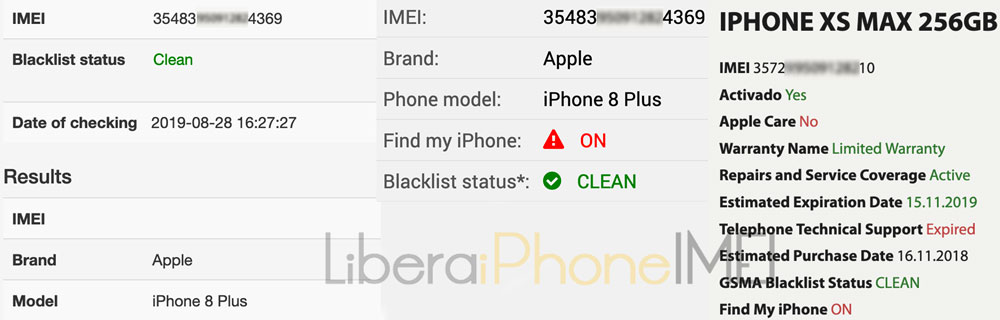 chequeo reporte IMEI fallo