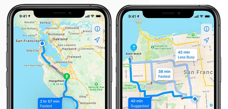 Mapas en iOS 14