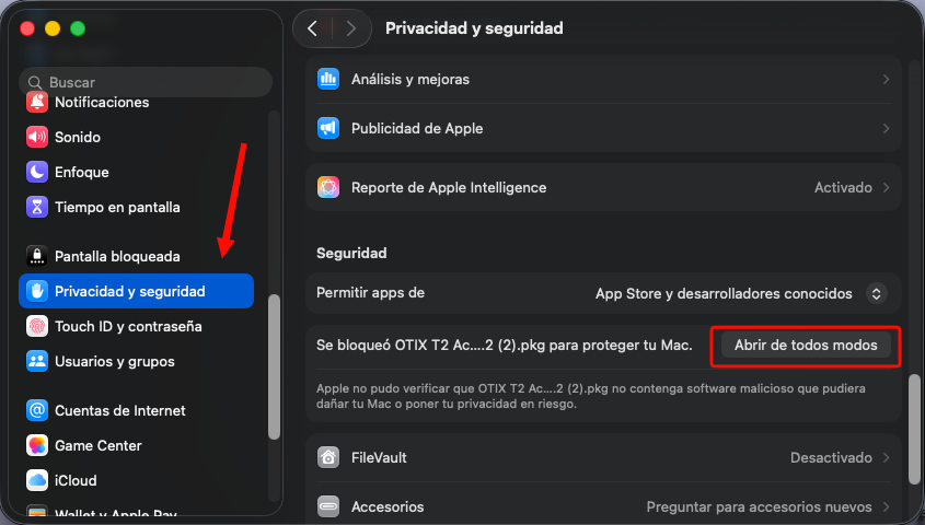 4 Ajustes y privacidad