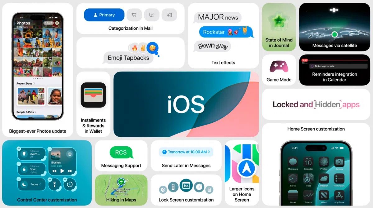 otras novedades en iOS 18