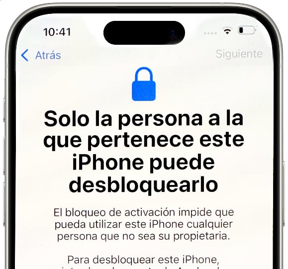 bloqueo de icloud solo la persona a la que pertence este iphone puede desbloquearlo