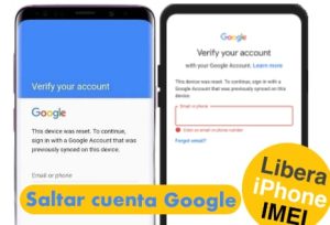 Desbloqueo remoto de cuenta Google (FRP) 4 saltar cuenta google android