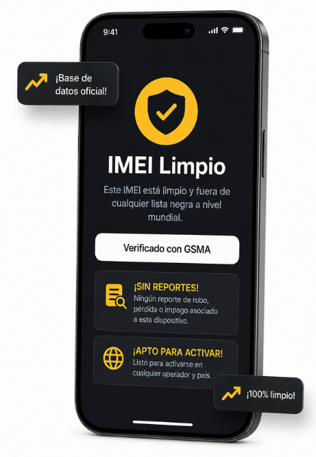 Quitar reporte de lista negra del IMEI de un iPhone
