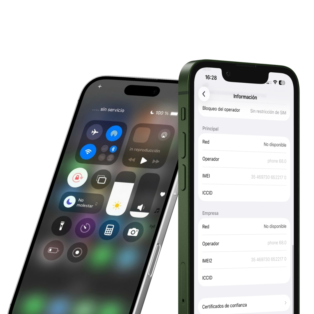 iPhone sin servicio con IMEI y red no disponible