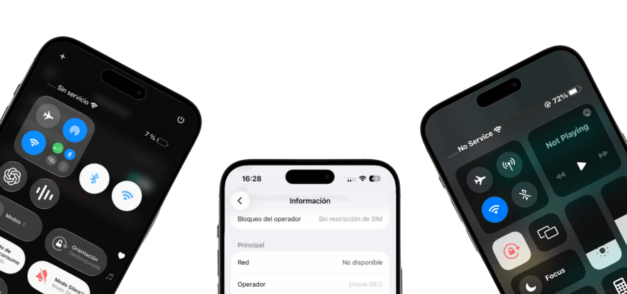 iPhone sin servicio y bloqueo de operador por reporte de IMEI