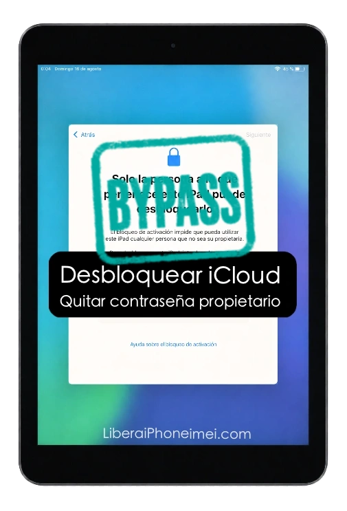desbloquear iCloud ipad por bypass